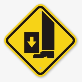 International Crushing Of Toes/foot Hazard Symbol Ghs - Gas Mask Warning Sign, HD Png Download, Transparent PNG