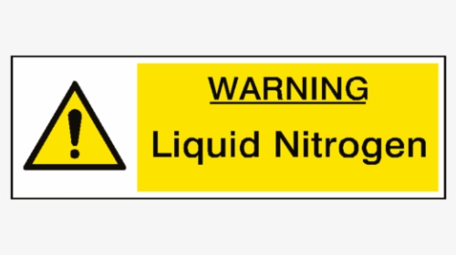 Warning Liquid Nitrogen Hazard Sign - Liquid Nitrogen Hazard Sign, HD Png Download, Transparent PNG