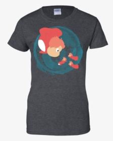 Ponyo And Her Sisters Studio Ghibli T Shirt & Hoodie - T-shirt, HD Png Download, Transparent PNG
