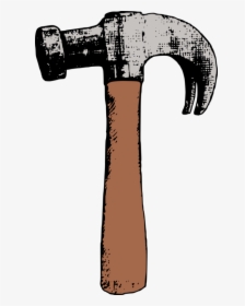 Hatchet,axe,hammer - Hammer Clipart Colour, HD Png Download, Transparent PNG