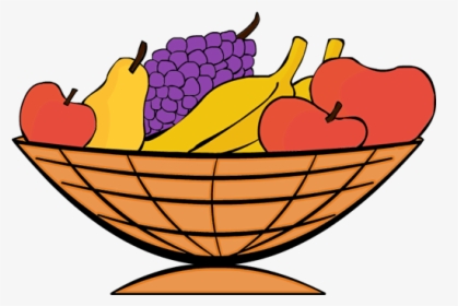 Of Clip Art Library - Clipart Of Basket Of Fruits, HD Png Download, Transparent PNG