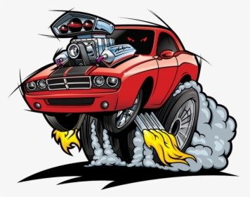 Hot Rod Wheels Clipart Race Car Cartoon Free Transparent - Cartoon Hot Rod Png, Png Download, Transparent PNG