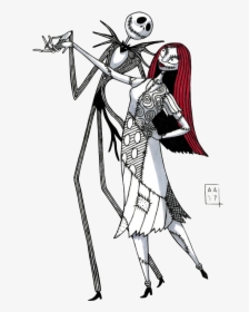 Jack And Sally Drawing - Jack And Sally Png, Transparent Png, Transparent PNG