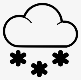 Cloud Snow - Cloud Snow Svg Icon, HD Png Download, Transparent PNG