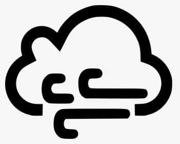 Cloud Wind Windy Comments - Cloud Thunder Icon Png, Transparent Png, Transparent PNG
