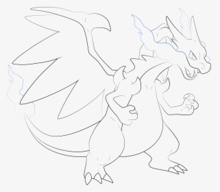 Black Charizard Pokemon Drawing, HD Png Download, Transparent PNG
