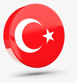 Glossy Round Icon 3d - Turkey Flag 3d Png, Transparent Png, Transparent PNG
