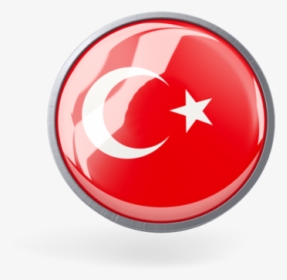 Metal Framed Round Icon - Turkey Round Flag Png, Transparent Png, Transparent PNG