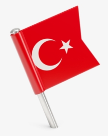 Square Flag Pin - Turkey Flag Pin Png, Transparent Png, Transparent PNG