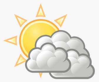 Weather Forecast May Th - Cloudy And Sunny Clipart, HD Png Download, Transparent PNG