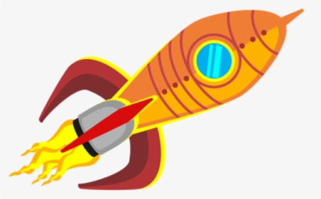 Rocket Images Cartoon - Cohete Espacial Animado Png, Transparent Png, Transparent PNG