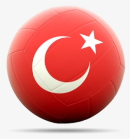 Icon Turkey Flag Png - Turkey Flag Ball Logo, Transparent Png, Transparent PNG