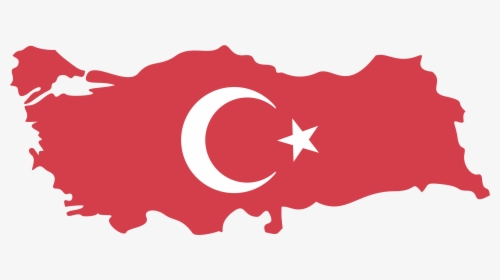 Image - Turkey Flag Maps Vector, HD Png Download, Transparent PNG