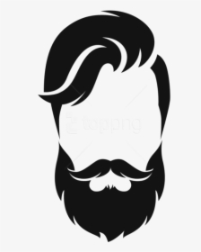 Free Png Download Hipster Hair Transparent Clipart - Beard Style Black And White, Png Download, Transparent PNG