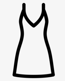 Dress Clipart Icon - Dress Picture Black And White, HD Png Download, Transparent PNG