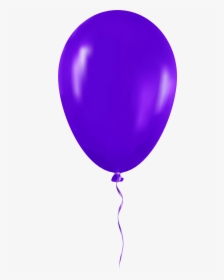 Clipart Black And White Balloons Clipart Png - Purple Balloon Clip Art, Transparent Png, Transparent PNG