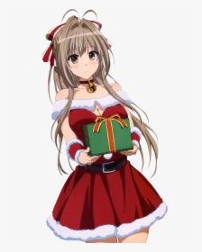 Anime Girl In Santa Suit - Sexy Anime Girls Png, Transparent Png, Transparent PNG