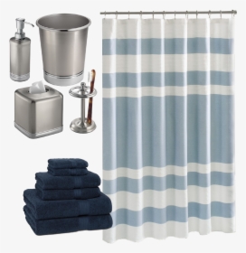 Gray Tone Bathroom Shower Curtain, HD Png Download, Transparent PNG