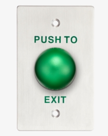 Exit Button With Green Button - Circle, HD Png Download, Transparent PNG