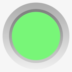 Green Button Svg Clip Arts - Circle, HD Png Download, Transparent PNG