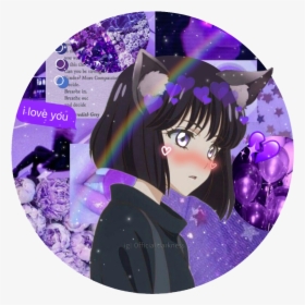 #icon #sailormoon #sailorsaturn #anime #sticker #cute - Sailor Moon Aesthetic Icons Anime, HD Png Download, Transparent PNG