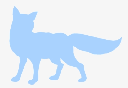 Fox, Blue, Silhouette, Art, Wildlife, Isolated - Clip Art, HD Png Download, Transparent PNG