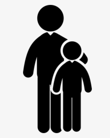 Adult And Child Males - Child Adult Icon, HD Png Download, Transparent PNG