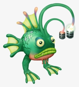 Phangler Adult With Two Microphones - My Singing Monsters Fish, HD Png Download, Transparent PNG