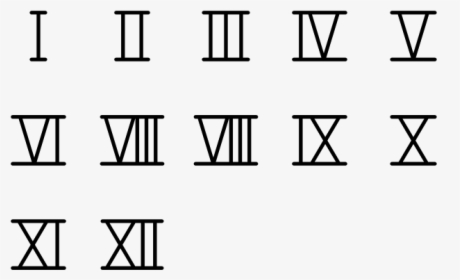 Roman Numeral 2 Png - Font Roman Numerals, Transparent Png, Transparent PNG