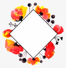 Free Png Floral Frame, Transparent Png, Transparent PNG
