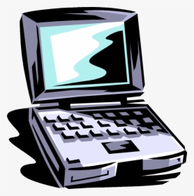 Vector Illustration Of Laptop Or Notebook Portable - Netbook, HD Png Download, Transparent PNG
