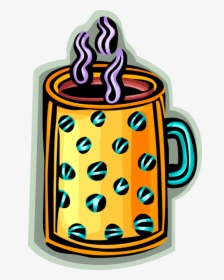 Vector Illustration Of Cup Of Hot Freshly Brewed Coffee, HD Png Download, Transparent PNG