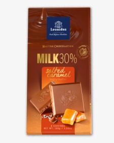 Leonidas Chocolate Bars Milk Salted Caramel, HD Png Download, Transparent PNG