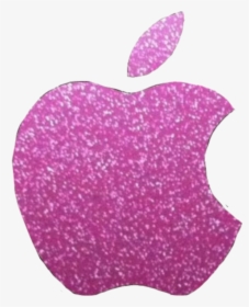 #apple #manzana #glitter #pink #rosado #brillantina - Glitter Pink Apple Logo, HD Png Download, Transparent PNG