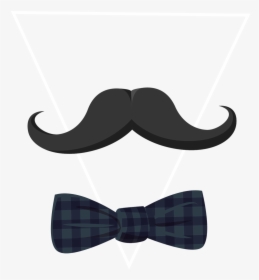 Euclidean Vector Bow Tie Beard Black - Beard Bow Tie, HD Png Download, Transparent PNG