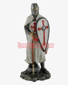 Knights Templar Medieval Armored Crusader With Sword - Knights Templar Crusader Shield, HD Png Download, Transparent PNG