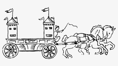 Horse Carriage Princess Free Photo - Drawing Image Of Rath, HD Png Download, Transparent PNG