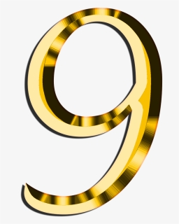 Golden Number - Golden Number 9 Png, Transparent Png, Transparent PNG
