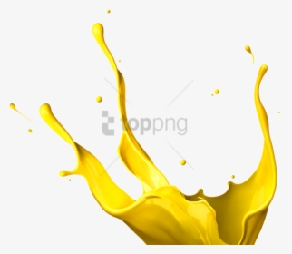 Yellow Paint Splatter Png, Transparent Png, Transparent PNG