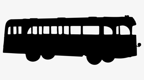School Bus Silhouette Bus Stop Transit Bus - Silhouette Of A Bus, HD Png Download, Transparent PNG