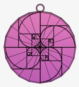 Fibonacci Spiral Pendant Mod 4 Spirals And Base - Circle, HD Png Download, Transparent PNG
