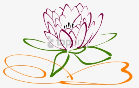 Free Png Download Lotus Flower Vector Png Images Background - Lotus Flower Drawing Free, Transparent Png, Transparent PNG
