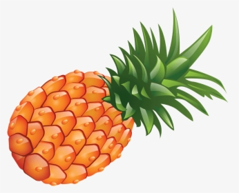 Pineapple Clipart Orange Fruit - Fruit Clipart Pineapple, HD Png Download, Transparent PNG