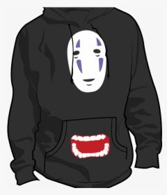 No Face Hoodie Png - Hoodie Jacket Template Green, Transparent Png, Transparent PNG