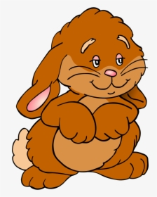 Clipart Rabbit Clipart Clipartix - Clip Art Brown Easter Bunny, HD Png Download, Transparent PNG