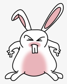 Easter Bunny Rabbit Clipart - Angry Easter Bunny Clipart, HD Png Download, Transparent PNG