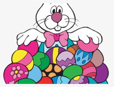 Easter Bunny With Eggs, HD Png Download, Transparent PNG