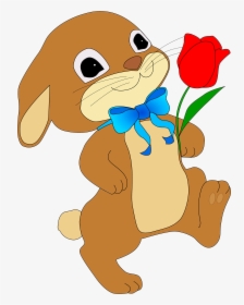 Rabbit Free To Use Clipart - Happy Rabbit Clipart, HD Png Download, Transparent PNG