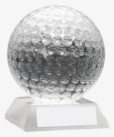 Clear Glass Golf Ball Trophy 76mm, HD Png Download, Transparent PNG
