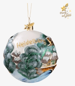 Glass Sphere Heidelberg Winter - Christmas Ornament, HD Png Download, Transparent PNG